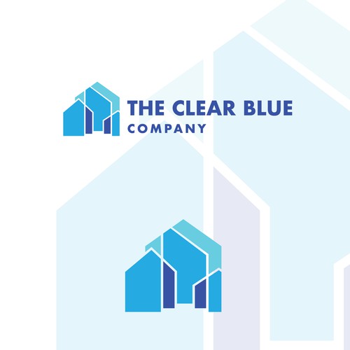 First Logo Variation Clear Blue Company
