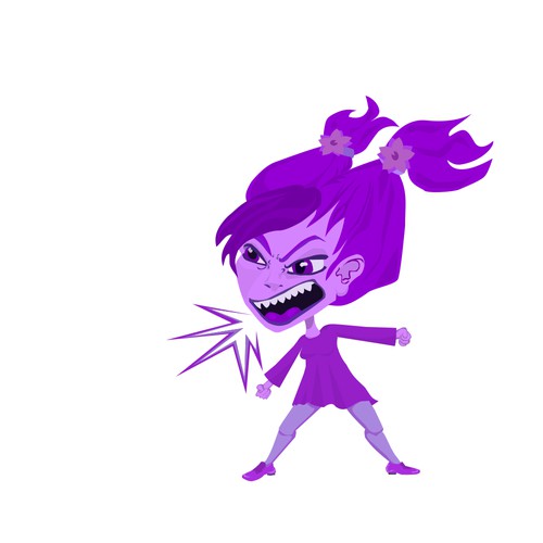 purple lady