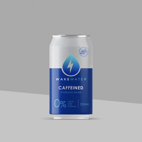 Packaging Design For Caffeined Sparkling Water