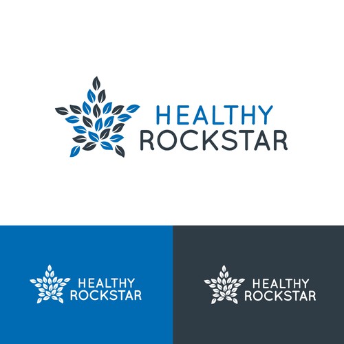 Logo "HEALTHY ROCKSTAR"