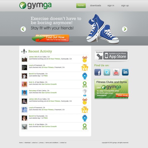 Fun Fitness Site Needs Web Design