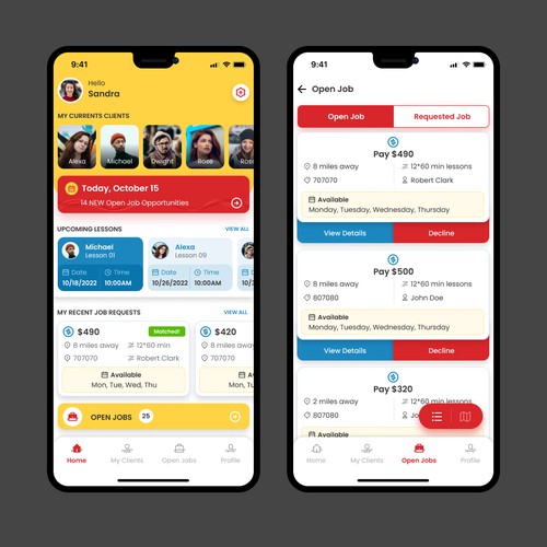 Mobile App design