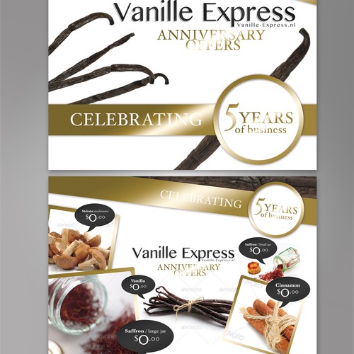 Create a flyer for Vanille Express