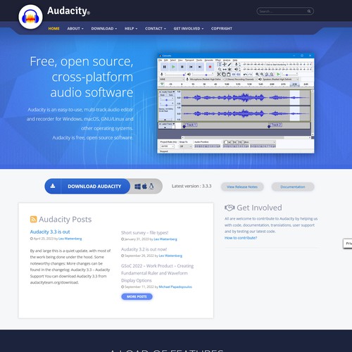 Audacity website