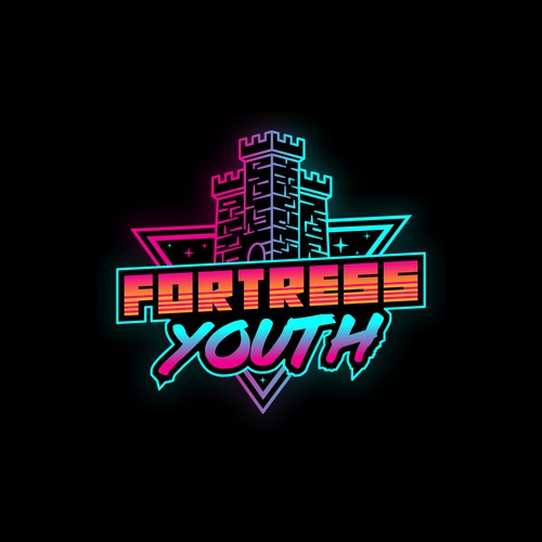 An 80s logo for youth group for church