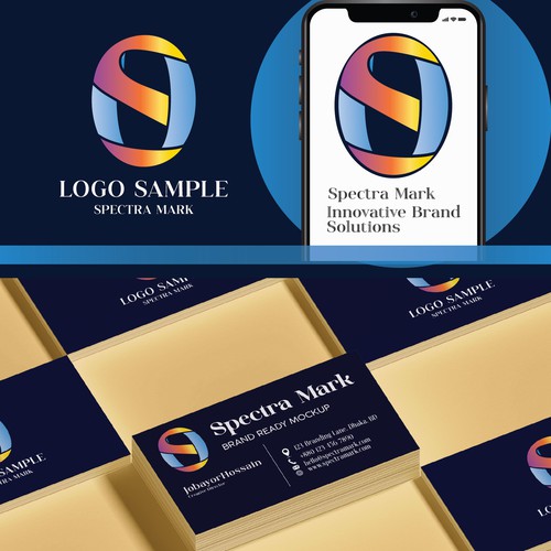 SPECTRA MARK, S-Ribbon Gradient Oval