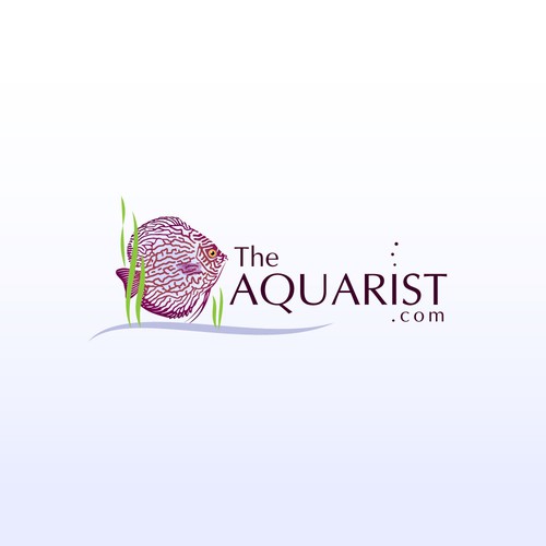 Aquarist logo with discus