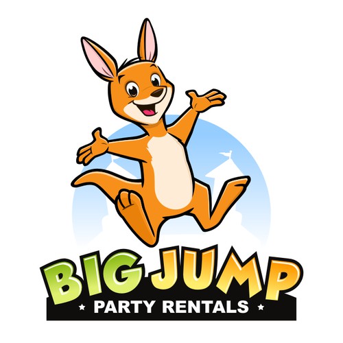 Playful logo for party rentals