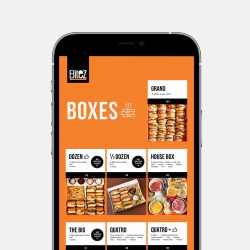 Digital menu Design for Fast Food Restaurant in UAE