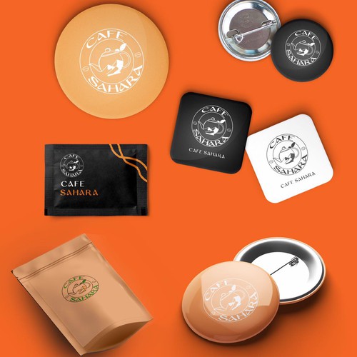 Sparta Cafe Logo & Brand Identity pack