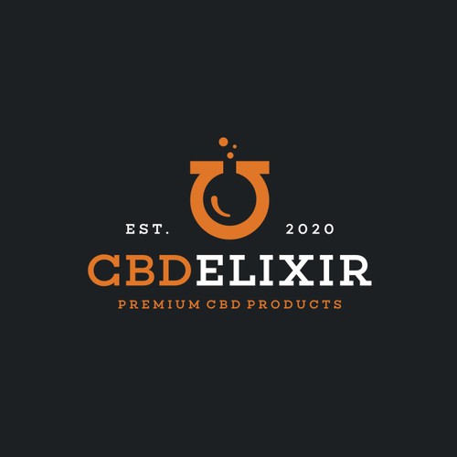 Bold Simple Logo Design for CBD Elixir, a well established UK company