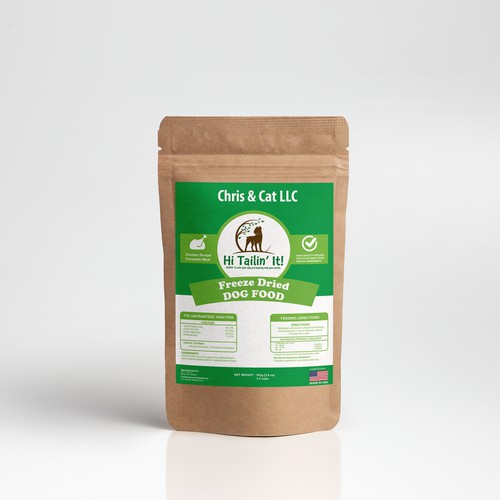 Dog Food product design for Chris & Cat LLC