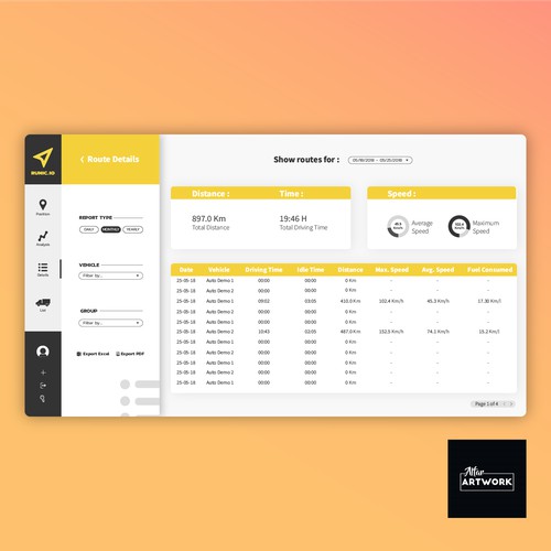 Runic.io route details redesign