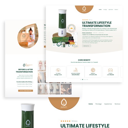 Landing Page Website Design for Ultimate