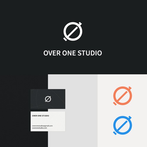 "Over One Studio" logo for a game studio
