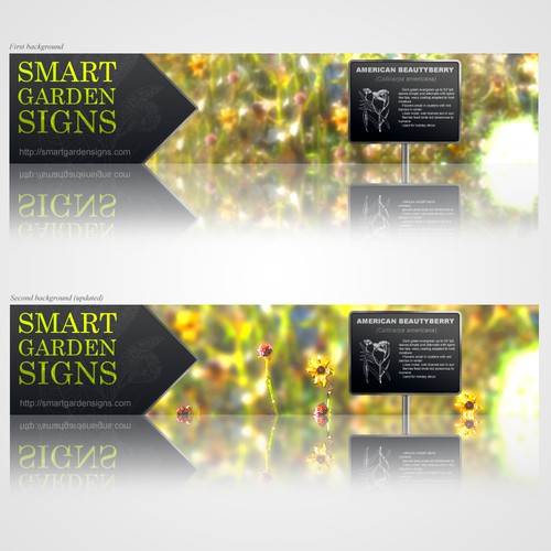 banner ad for Smart Garden Signs