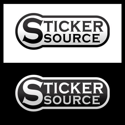 Awesome Logo for StickerSource, a New Custom Sticker Site!
