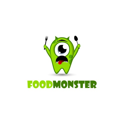 Concept logo design for FOOD MONSTER