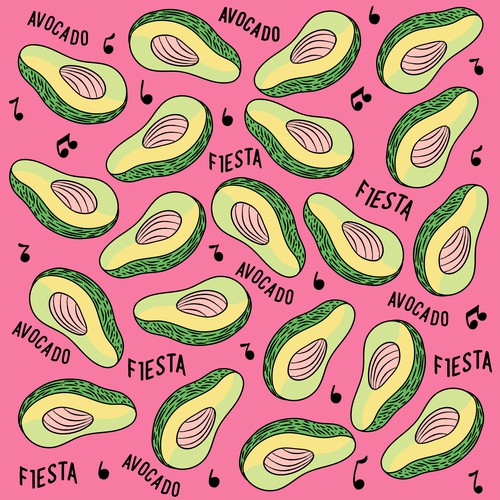 Avocado Fiesta Pattern Design