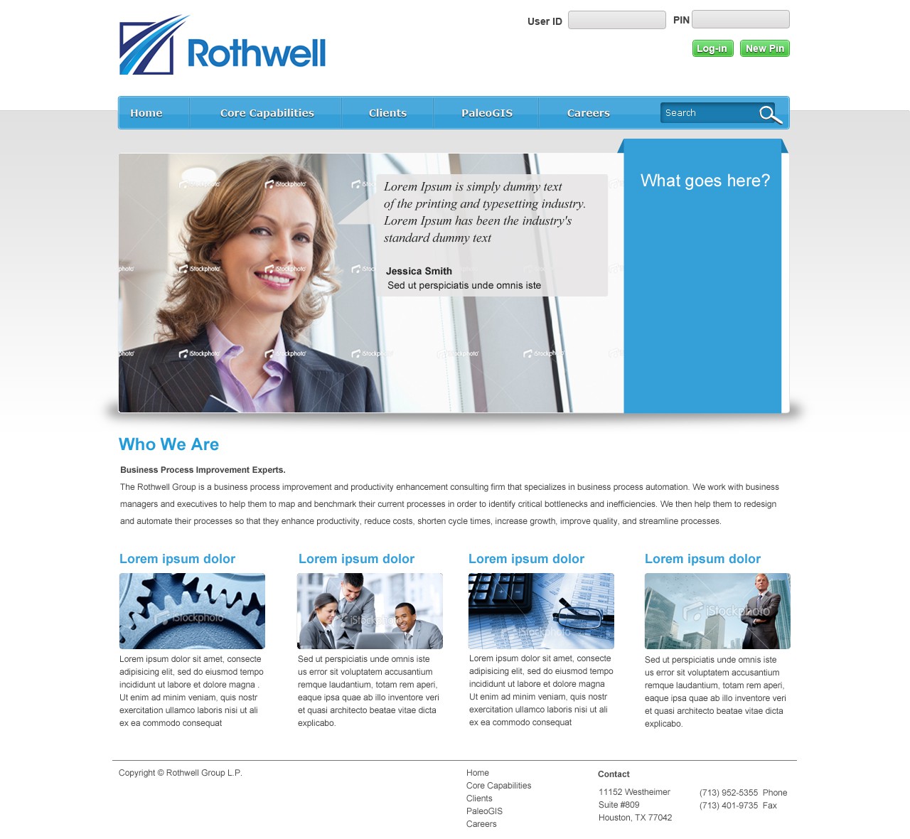 Help Rothwell with a new website design