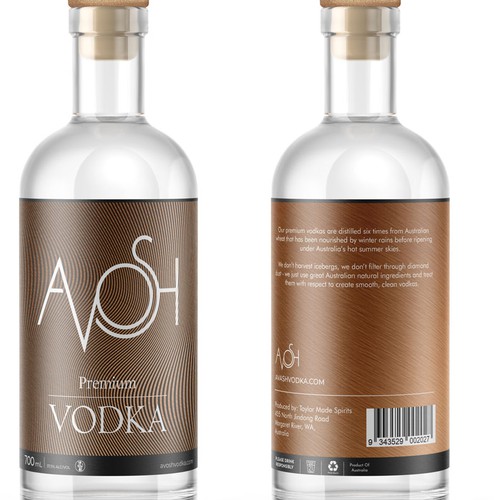 Vodka label design