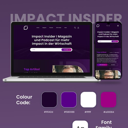 Impact Insider Podcast Homepage Design