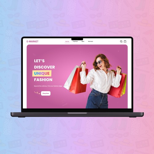 E-Market Online Shopping App UI Design