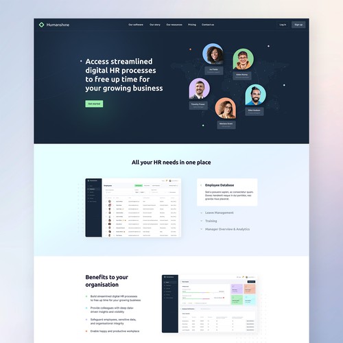 Humanshine - HR website design