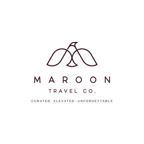 Logo design for a modern luxury travel brand