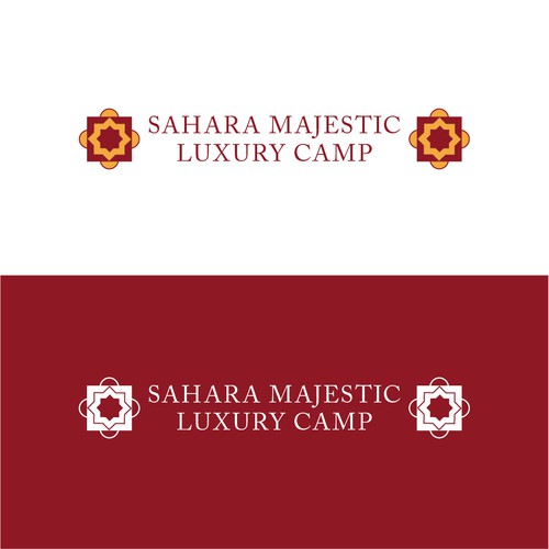 Moroccan motif logo concept