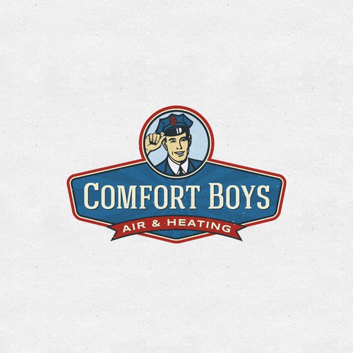 Retro / vintage HVAC company logo