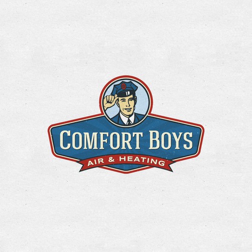 Retro / vintage HVAC company logo