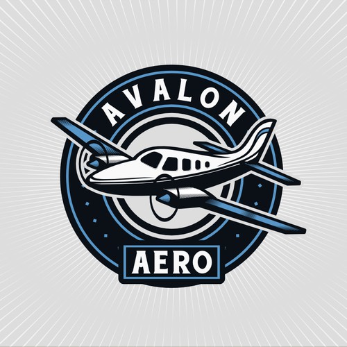 Create a logo that captures the classic/vintage feeling from the early days of aviation