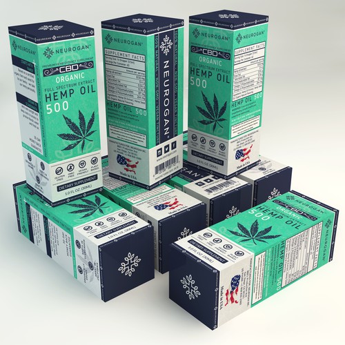 Outer Retail Packaging for CBD Oil.