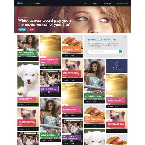 Homepage Design - Social Content Platform - Best Designers Only