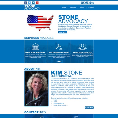 website Design for STONE ADVOCACY