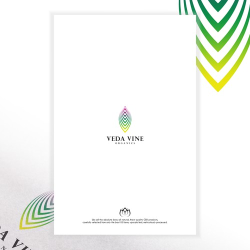 Veda Vine Organics Logo Concept