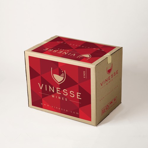 6-pack box that will be the outer box for our wine club shipment.