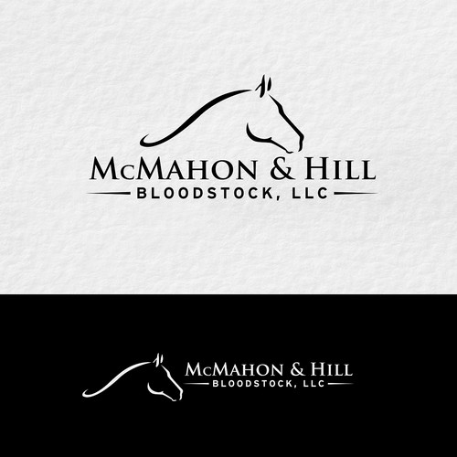 Sophisticated logo for thoroughbred racing facility