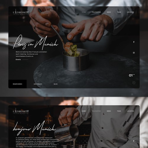 web design for restaurant