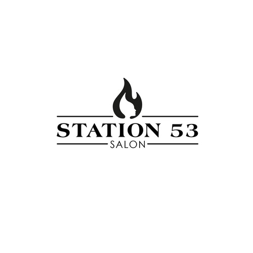 Logo design for a salon opening in an old fire station