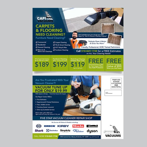 Modern, Personable Flyer Design for KickAssVacuums.com in United States
