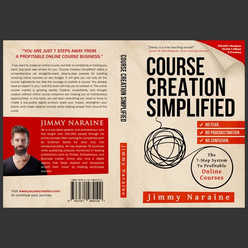 A Minimalist Book cover for Course Creation Simplified-