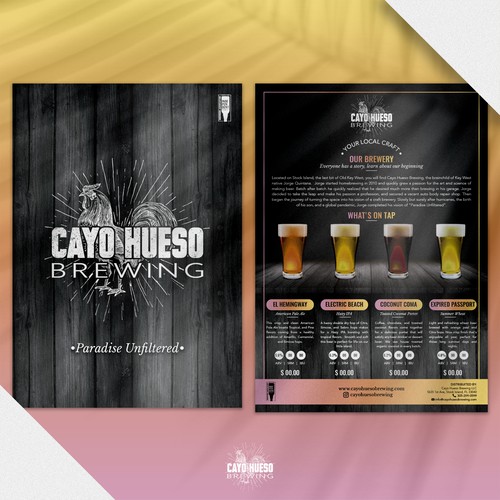 Cayo Hueso Sales Sheet