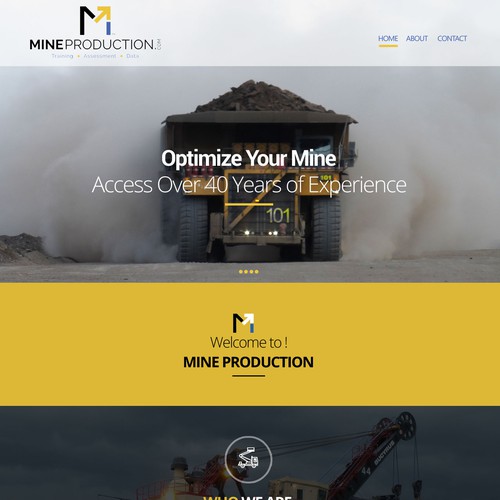 Website Design for Mining Firm