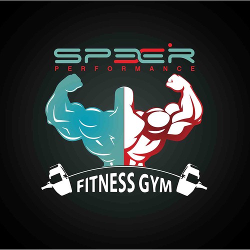 gym wall and area design artwork