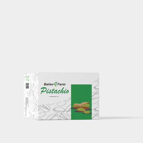 Pistachio box packaging design