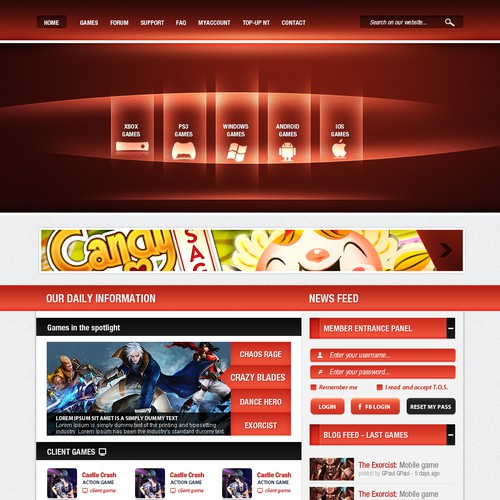 Online Gaming portal