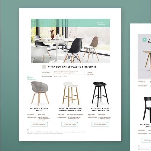 Home & Living product catalog in minimalism style