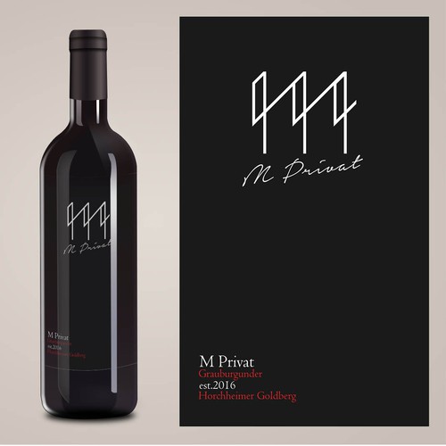 Wine Bottle Label Design